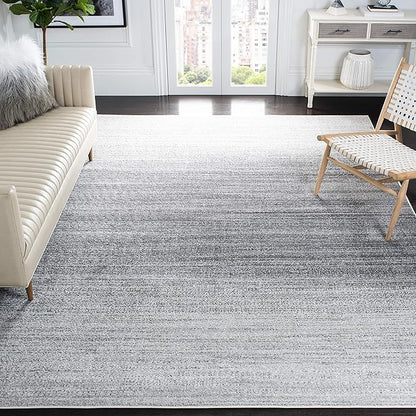 SAFAVIEH Adirondack Collection Accent Rug - 3' x 5', Grey & Ivory, Modern Ombre Design, Non-Shedding & Easy Care, Ideal for High Traffic Areas in Entryway, Living Room, Bedroom (ADR142F)