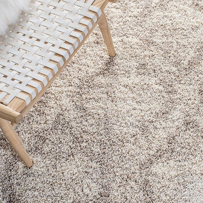 SAFAVIEH Hudson Shag Collection Runner Rug - 2'3" x 8', Multi Ivory & Beige, Moroccan Design, Non-Shedding & Easy Care, 2-inch Thick Ideal for High Traffic Areas in Living Room, Bedroom (SGH284E)
