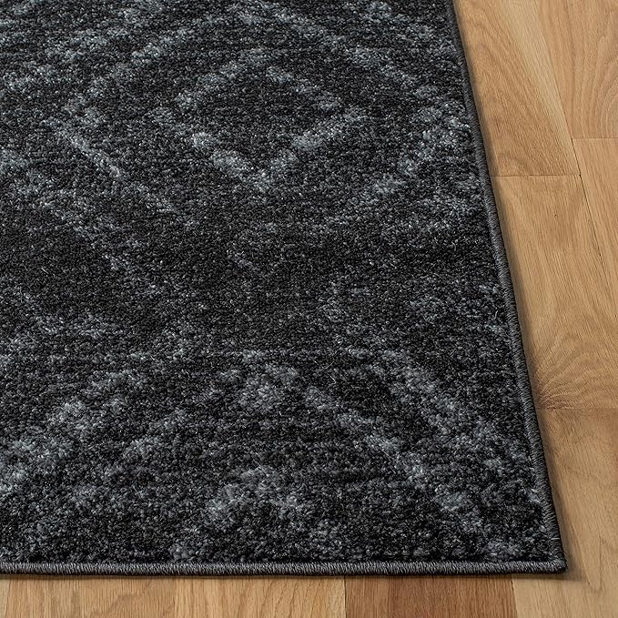 SAFAVIEH Adirondack Collection Accent Rug - 3' x 5', Dark Grey & Grey, Modern Distressed Design, Non-Shedding & Easy Care, Ideal for High Traffic Areas in Entryway, Living Room, Bedroom (ADR131F)