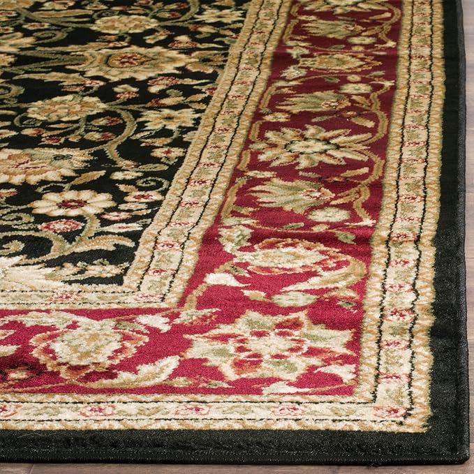 SAFAVIEH Lyndhurst Collection Runner Rug - 2'3" x 10', Black & Red, Traditional Oriental Design, Non-Shedding & Easy Care, Ideal for High Traffic Areas in Living Room, Bedroom (LNH212G)
