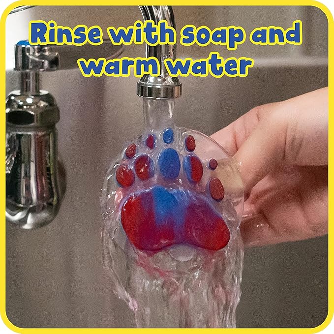 READY 2 LEARN Giant Stampers - Paw Prints - Set of 6 - Easy to Hold Foam Stamps for Kids - Arts and Crafts Stamps for Displays, Posters, Signs and DIY Projects