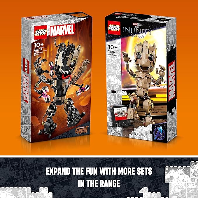 LEGO 76249 Marvel Groot Figure, Noir, 630 Pieces