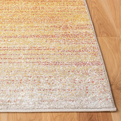 SAFAVIEH Adirondack Collection Accent Rug - 2'6" x 4', Orange & Red, Modern Ombre Design, Non-Shedding & Easy Care, Ideal for High Traffic Areas in Entryway, Living Room, Bedroom (ADR142P)