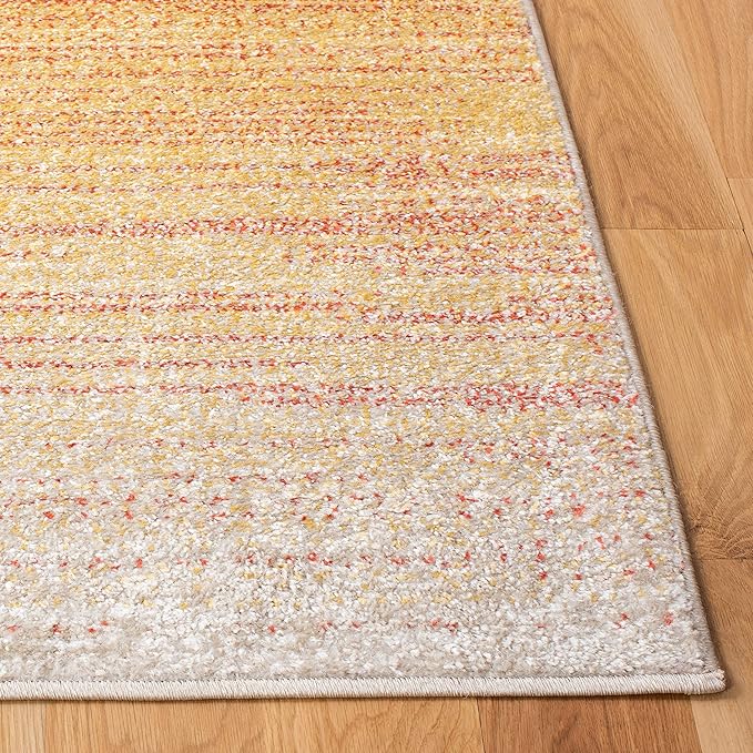 SAFAVIEH Adirondack Collection Runner Rug - 2'6" x 6', Orange & Red, Modern Ombre Design, Non-Shedding & Easy Care, Ideal for High Traffic Areas in Living Room, Bedroom (ADR142P)