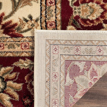 SAFAVIEH Lyndhurst Collection Runner Rug - 2'3" x 14', Ivory & Red, Traditional Oriental Design, Non-Shedding & Easy Care, Ideal for High Traffic Areas in Living Room, Bedroom (LNH212K)