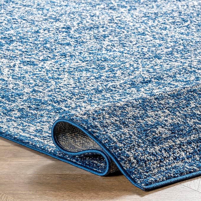 nuLOOM Vintage Waddell Runner Rug , 2' 6" x 6', Dark Blue, Rectangular, 0.35" Thick