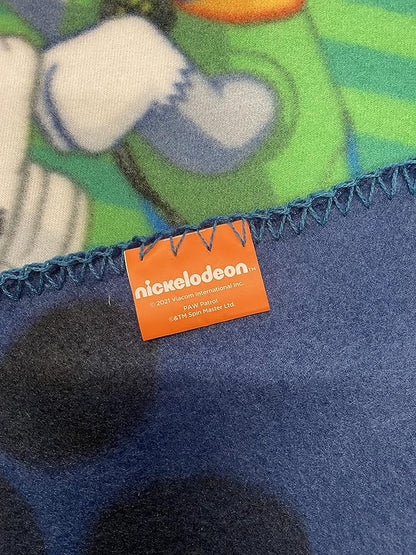 Paw Patrol Throw Blanket (Blue/Stripes, 40 inch x60)