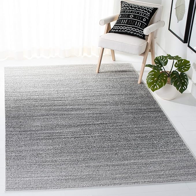 SAFAVIEH Adirondack Collection Accent Rug - 4' x 6', Grey & Ivory, Modern Ombre Design, Non-Shedding & Easy Care, Ideal for High Traffic Areas in Entryway, Living Room, Bedroom (ADR142F)