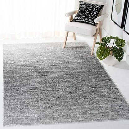 SAFAVIEH Adirondack Collection Accent Rug - 4' x 6', Grey & Ivory, Modern Ombre Design, Non-Shedding & Easy Care, Ideal for High Traffic Areas in Entryway, Living Room, Bedroom (ADR142F)