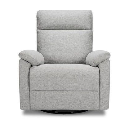 DaVinci Suzy Glider Recliner Nursery Chair - Glider Rocking Chair for Nursery and Living Room - GREENGUARD Gold, FSC & Certi-PUR US Certified - 360° Swivel Rocker Recliner Chair (Frost Grey)