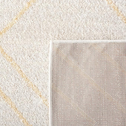 SAFAVIEH Adirondack Collection Accent Rug - 4' x 6', Ivory & Gold, Modern Geometric Design, Non-Shedding & Easy Care, Ideal for High Traffic Areas in Entryway, Living Room, Bedroom (ADR241C)