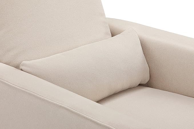 DaVinci Piper 360° Swivel Rocker Recliner Chair - Glider Rocking Chair for Nursery and Living Room- GREENGUARD Gold, FSC & Certi-PUR US Certified - Ultra Comfy Glider Recliner Nursery Chair - Cream