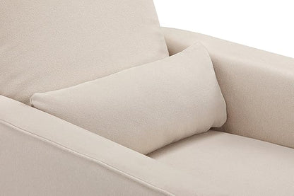 DaVinci Piper 360° Swivel Rocker Recliner Chair - Glider Rocking Chair for Nursery and Living Room- GREENGUARD Gold, FSC & Certi-PUR US Certified - Ultra Comfy Glider Recliner Nursery Chair - Cream