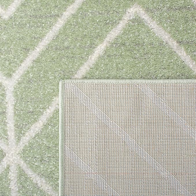 SAFAVIEH Adirondack Collection Accent Rug - 3' x 5', Sage & Ivory, Modern Geometric Design, Non-Shedding & Easy Care, Ideal for High Traffic Areas in Entryway, Living Room, Bedroom (ADR241Y)