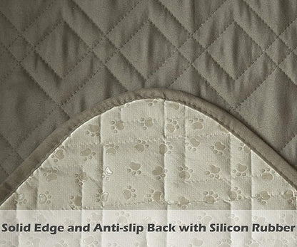 Ameritex Couch Sofa Slipcover 100% Waterproof Nonslip Quilted Furniture Protector Slipcover for Dogs, Children, Pets Sofa Slipcover Machine Washable (Green, 78")