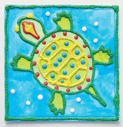 Faber-Castell 3D Sand Painting Kit for Kids: Create 5 Sand Art Pictures, DIY Arts and Crafts for Kids Ages 6-8+, Art Projects and Gifts for Girls and Boys, Red, Yellow, Green, Blue and White