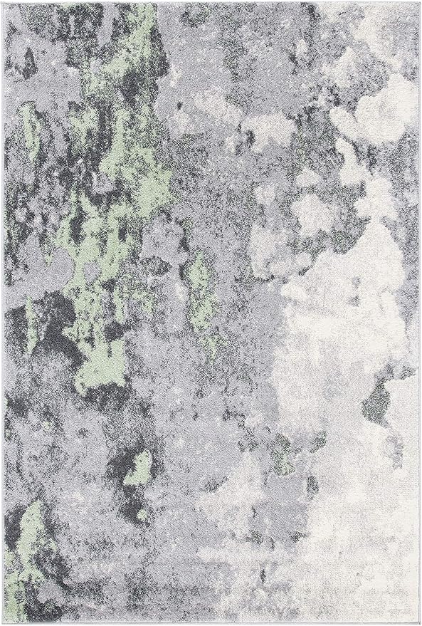 SAFAVIEH Adirondack Collection Accent Rug - 3' x 5', Green & Grey, Modern Abstract Design, Non-Shedding & Easy Care, Ideal for High Traffic Areas in Entryway, Living Room, Bedroom (ADR134F)