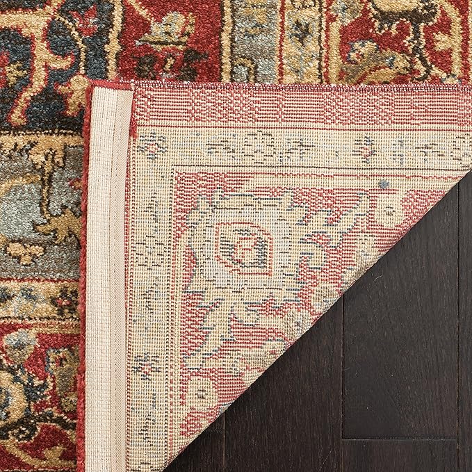 SAFAVIEH Mahal Collection Runner Rug - 2'2" x 20', Red & Red, Traditional Oriental Design, Non-Shedding & Easy Care, Ideal for High Traffic Areas in Living Room, Bedroom (MAH625D)