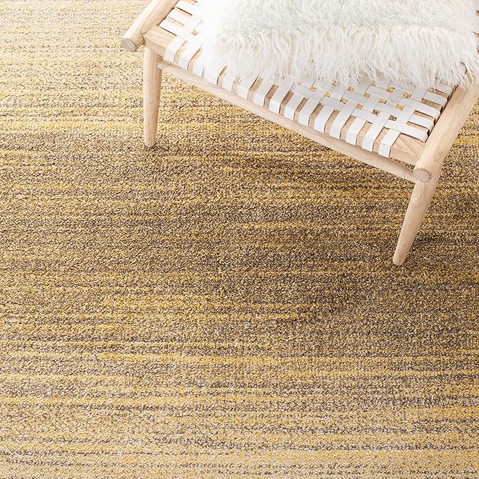SAFAVIEH Adirondack Collection Accent Rug - 4' x 6', Gold & Ivory, Modern Ombre Design, Non-Shedding & Easy Care, Ideal for High Traffic Areas in Entryway, Living Room, Bedroom (ADR142D)
