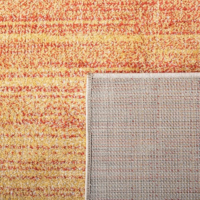 SAFAVIEH Adirondack Collection Runner Rug - 2'6" x 10', Orange & Red, Modern Ombre Design, Non-Shedding & Easy Care, Ideal for High Traffic Areas in Living Room, Bedroom (ADR142P)