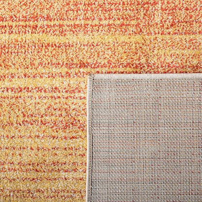 SAFAVIEH Adirondack Collection Accent Rug - 2'6" x 4', Orange & Red, Modern Ombre Design, Non-Shedding & Easy Care, Ideal for High Traffic Areas in Entryway, Living Room, Bedroom (ADR142P)