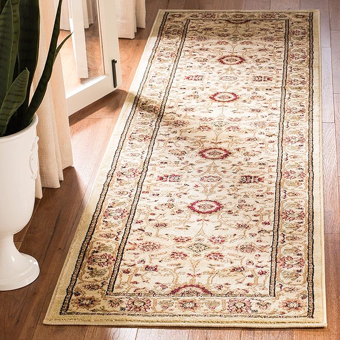 SAFAVIEH Lyndhurst Collection Runner Rug - 2'3" x 6', Ivory & Ivory, Traditional Oriental Design, Non-Shedding & Easy Care, Ideal for High Traffic Areas in Living Room, Bedroom (LNH212L)