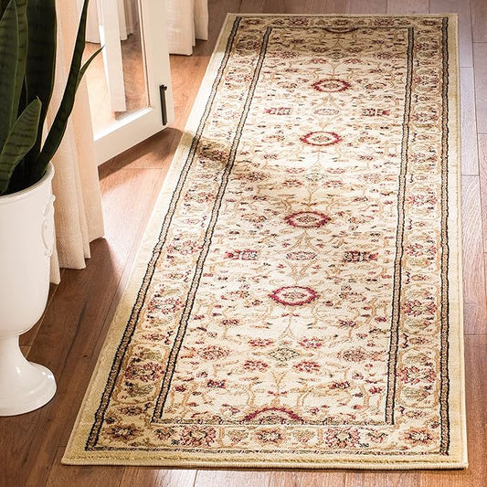 SAFAVIEH Lyndhurst Collection Runner Rug - 2'3" x 16', Ivory & Ivory, Traditional Oriental Design, Non-Shedding & Easy Care, Ideal for High Traffic Areas in Living Room, Bedroom (LNH212L)