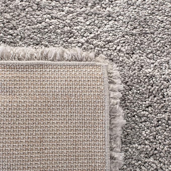 SAFAVIEH Royal Shag Collection Runner Rug - 2'2" x 8', Grey, Non-Shedding & Easy Care, 2-inch Thick Ideal for High Traffic Areas in Living Room, Bedroom (RYG115F)