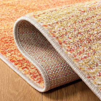 SAFAVIEH Adirondack Collection Accent Rug - 3' x 5', Orange & Red, Modern Ombre Design, Non-Shedding & Easy Care, Ideal for High Traffic Areas in Entryway, Living Room, Bedroom (ADR142P)