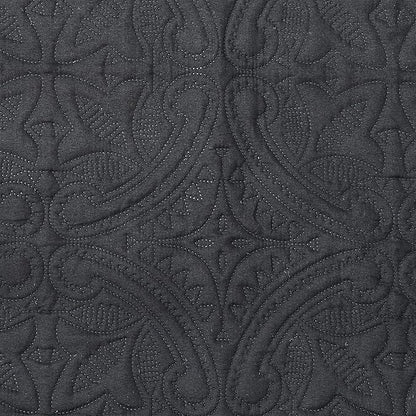 Great Bay Home Reversible Recliner Chair Cover - Washable Slipcover Furniture Protector with Elastic Straps - Chair Cover for Dogs, Kids, and Pets - Quilted & Stitched Detail (Recliner, Black/Taupe)