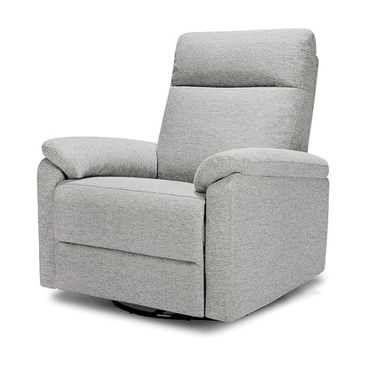 DaVinci Suzy Glider Recliner Nursery Chair - Glider Rocking Chair for Nursery and Living Room - GREENGUARD Gold, FSC & Certi-PUR US Certified - 360° Swivel Rocker Recliner Chair (Frost Grey)