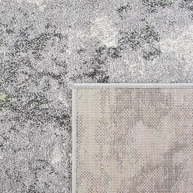 SAFAVIEH Adirondack Collection Runner Rug - 2'6" x 10', Green & Grey, Modern Abstract Design, Non-Shedding & Easy Care, Ideal for High Traffic Areas in Living Room, Bedroom (ADR134F)