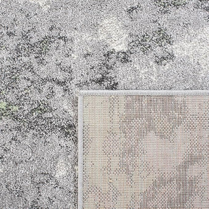 SAFAVIEH Adirondack Collection Runner Rug - 2'6" x 12', Green & Grey, Modern Abstract Design, Non-Shedding & Easy Care, Ideal for High Traffic Areas in Living Room, Bedroom (ADR134F)