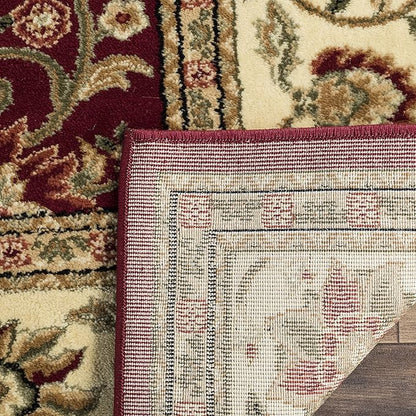 SAFAVIEH Lyndhurst Collection Runner Rug - 2'3" x 14', Red & Ivory, Traditional Oriental Design, Non-Shedding & Easy Care, Ideal for High Traffic Areas in Living Room, Bedroom (LNH212F)
