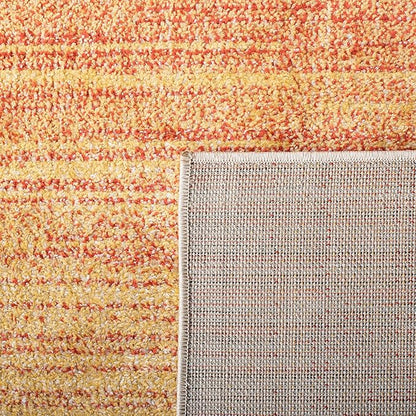 SAFAVIEH Adirondack Collection Runner Rug - 2'6" x 8', Orange & Red, Modern Ombre Design, Non-Shedding & Easy Care, Ideal for High Traffic Areas in Living Room, Bedroom (ADR142P)